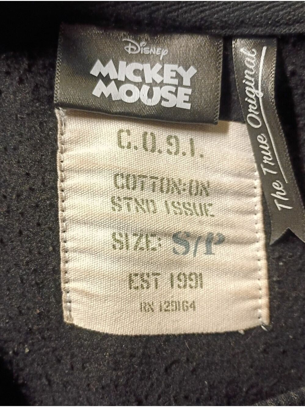 Mickey Graphic Black Pullover Sweatshirt - Picture 5 of 5